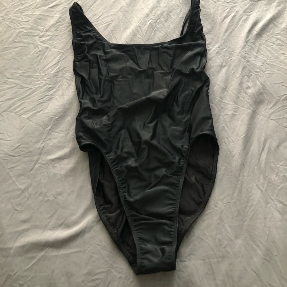 NWOT black one piece swim from American apparel